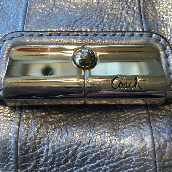 Silver Coach Mini Bag GUC - Picture 3 of 4